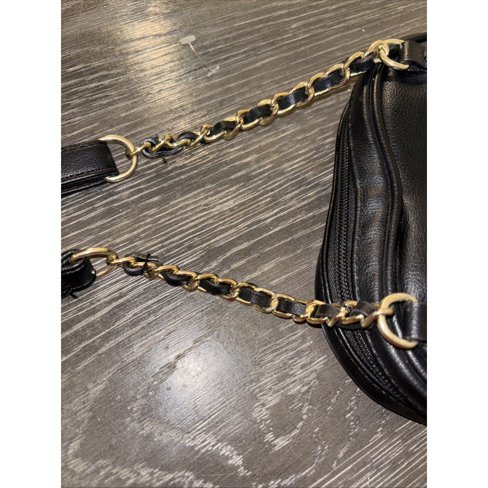 Vintage Y2K Juicy Couture Heart Shaped Crossbody Bag Black &white - Picture 10 of 11